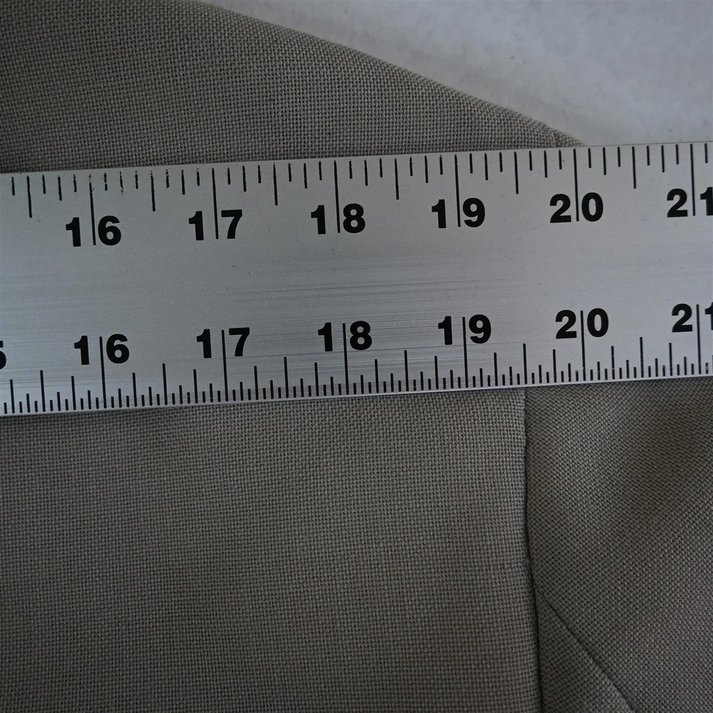 Vtg USA Made 44R Khaki Gold Button‎ Mens Blazer Suit Jacket Sport Coat
